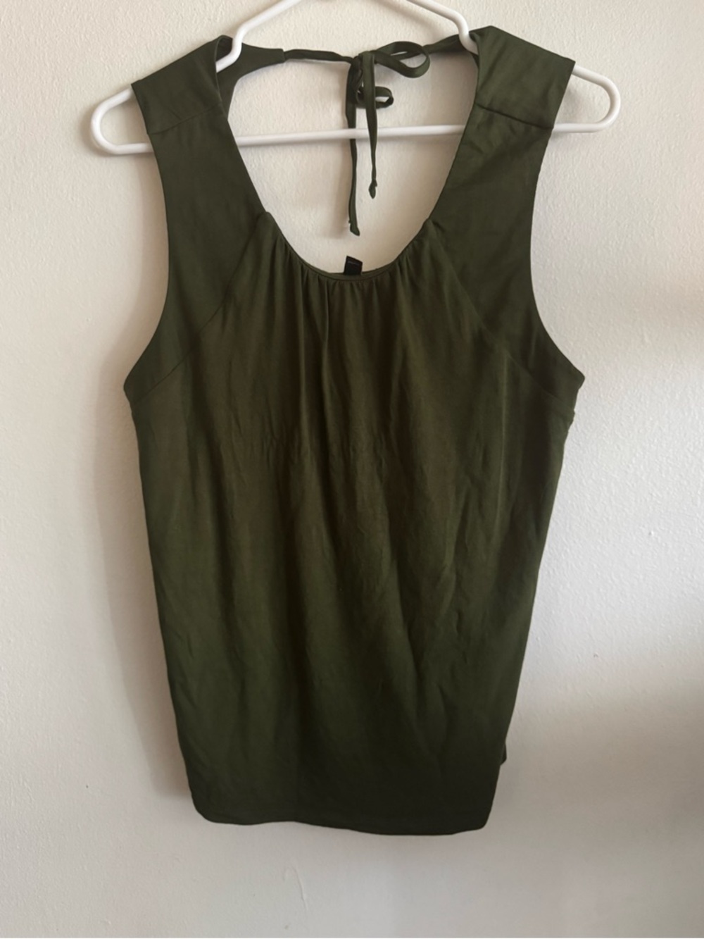 Banana Republic Olive Green Tie-Back Women's Top